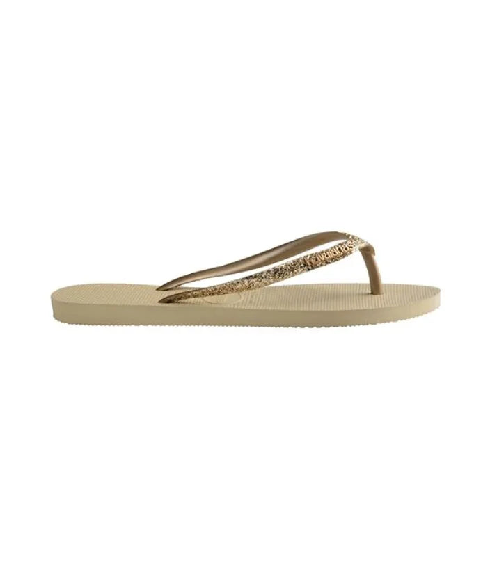 Hawaianas Slim Glitter II FC Γυναικεία Σαγιονάρα 4146975_9177 Sand/Golden