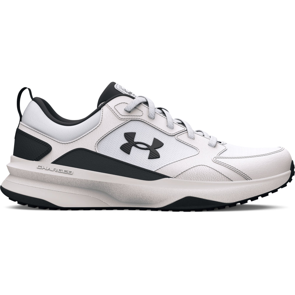 Under Armour Charged Edge – ανδρικό αθλητικό παπούτσι σε λευκό χρώμα, πλευρική όψη