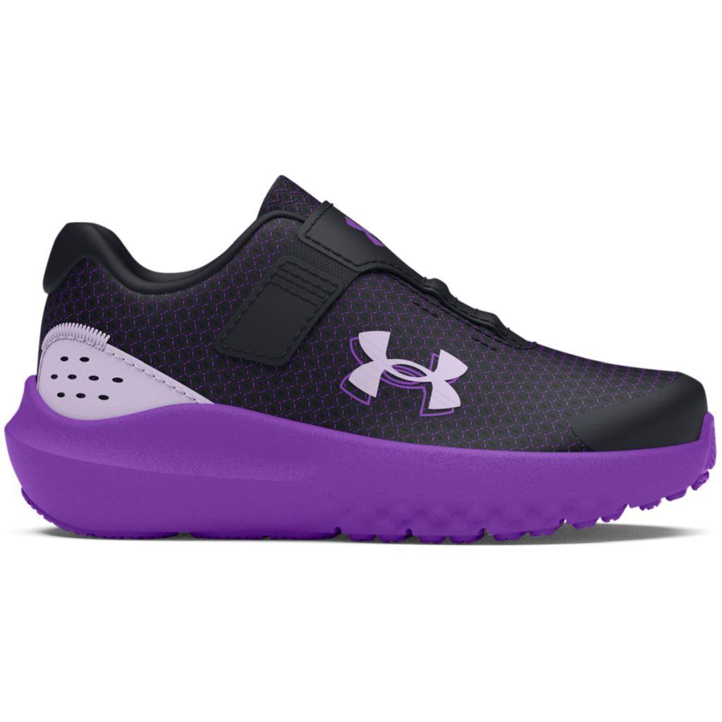 Under Armour BINF Surge 4 Παιδικά Sneakers Σε Μαύρο - Μωβ