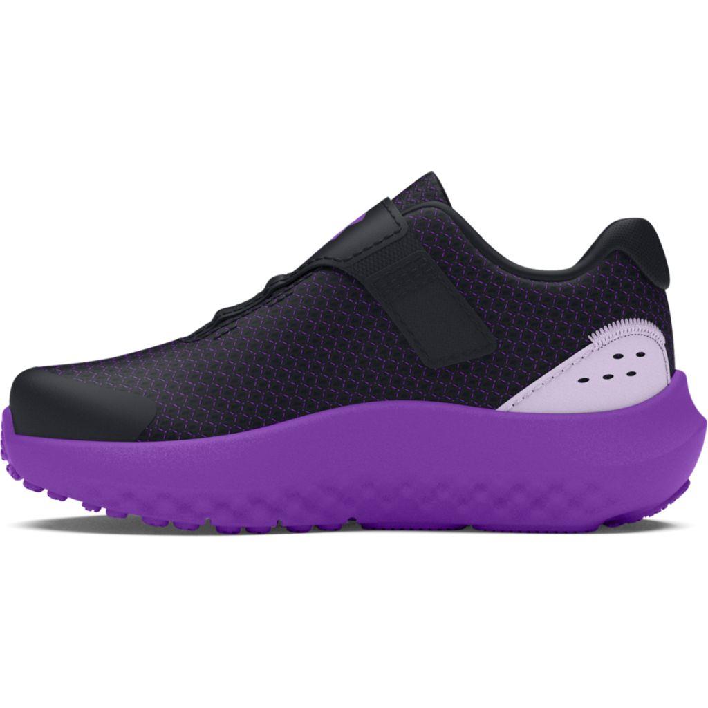 Under Armour BINF Surge 4 Παιδικά Sneakers Σε Μαύρο - Μωβ