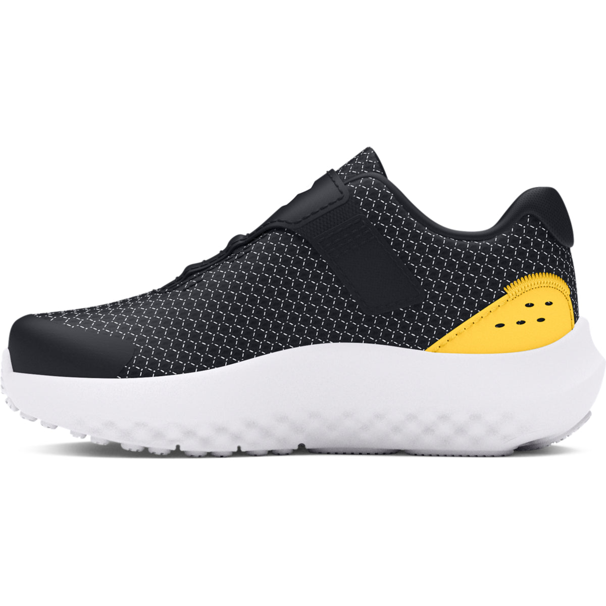 Under Armour BINF Surge 4 Παιδικά Sneakers Σε Μαύρο Κίτρινο