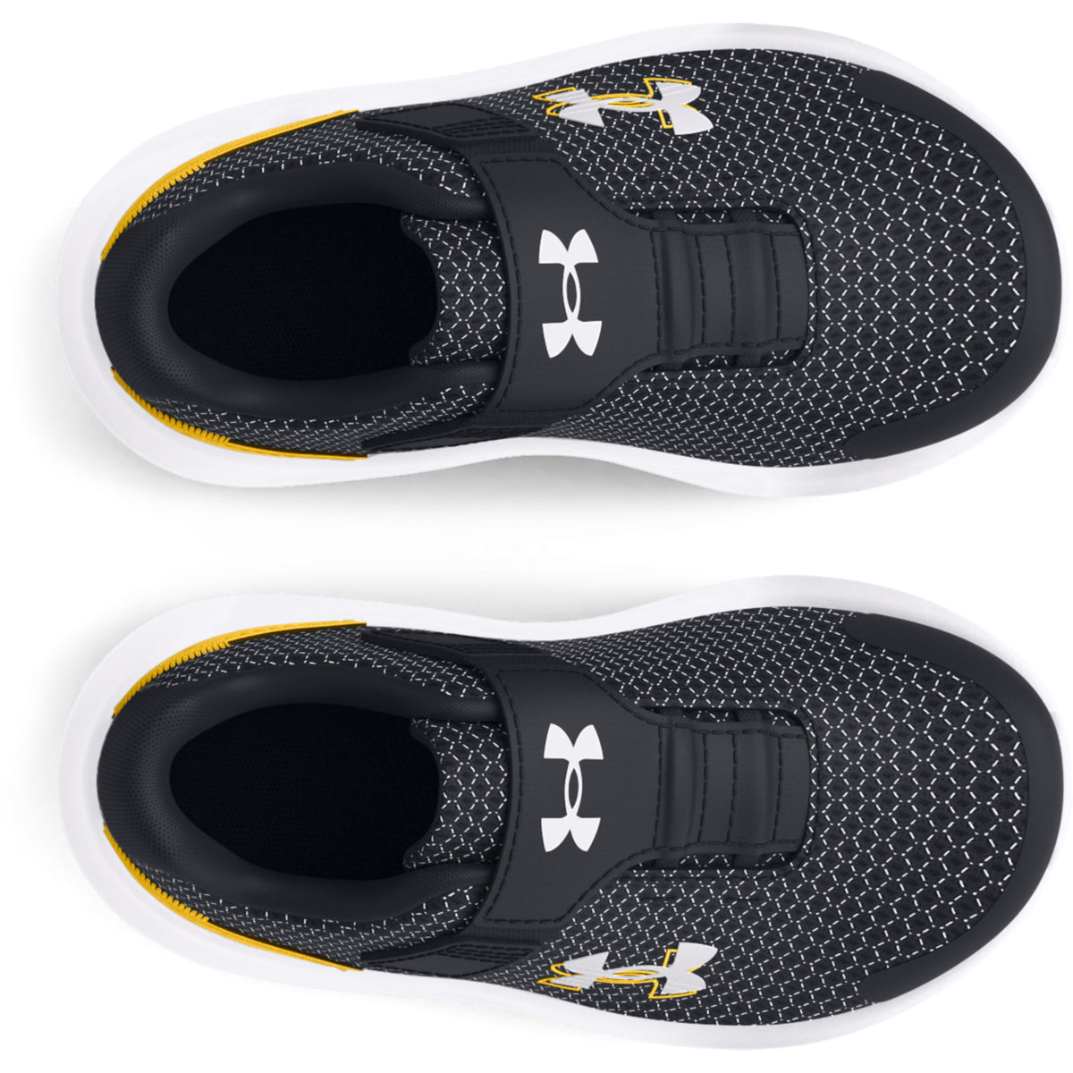 Under Armour BINF Surge 4 Παιδικά Sneakers Σε Μαύρο Κίτρινο