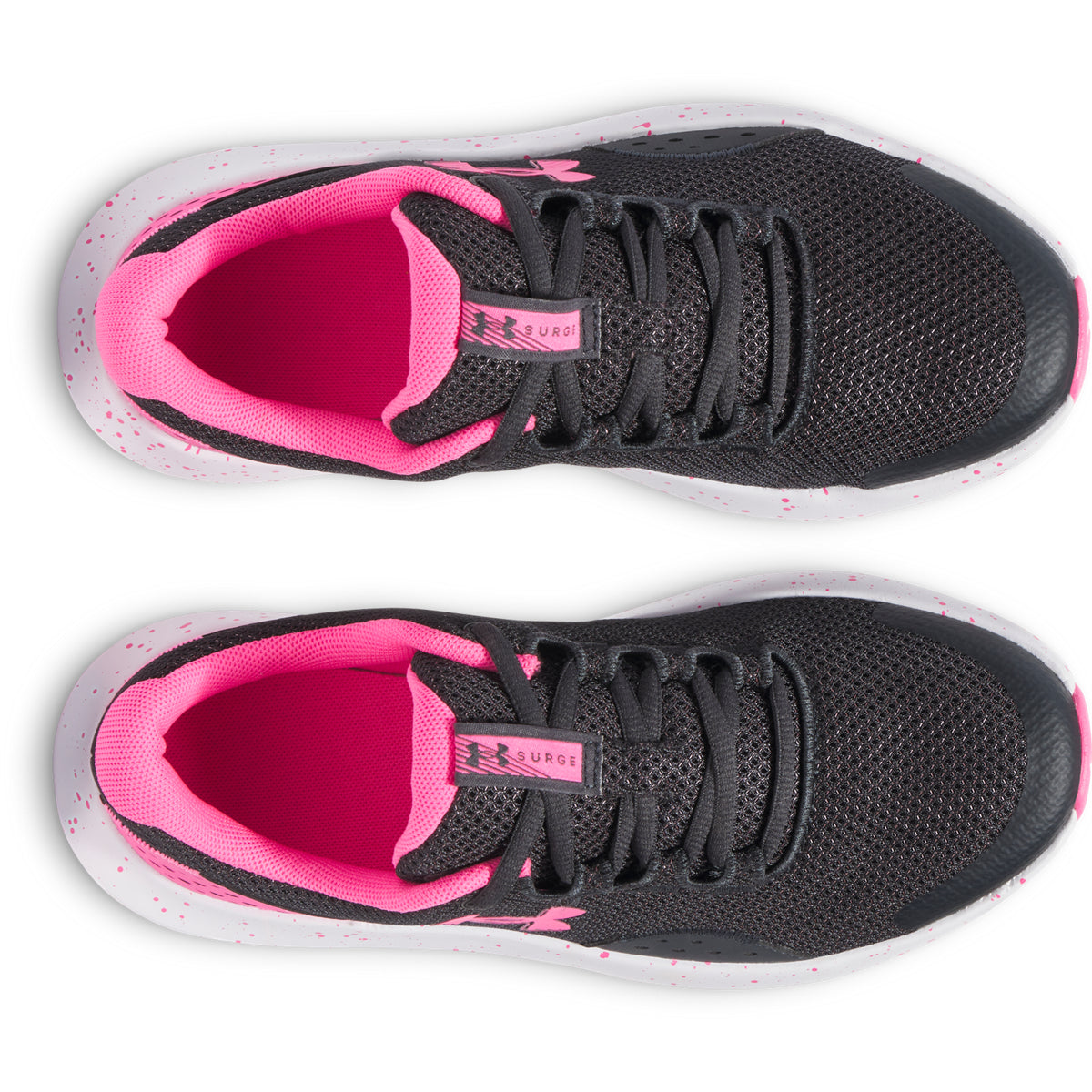 Under Armour GGS Surge 4 Παιδικό Αθλητικό Μαύρο - Ροζ