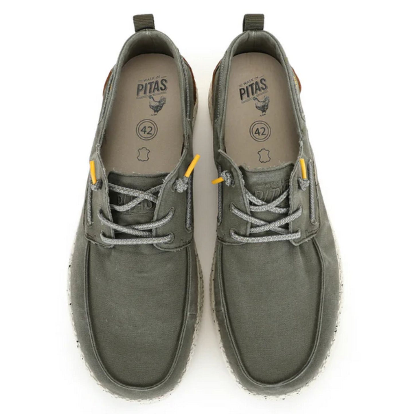 Pitas WP150 Jack Ανδρικά Υφασμάτινα Μοκασίνια Boat Kaki