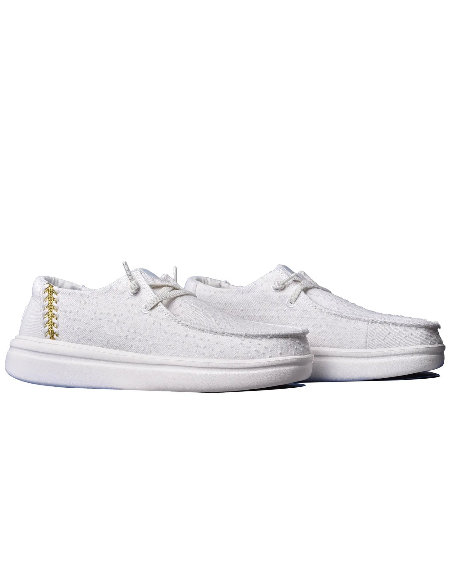 Hey Dude Rise Perf Canvas Γυναικείο Μοκασινι Λευκό