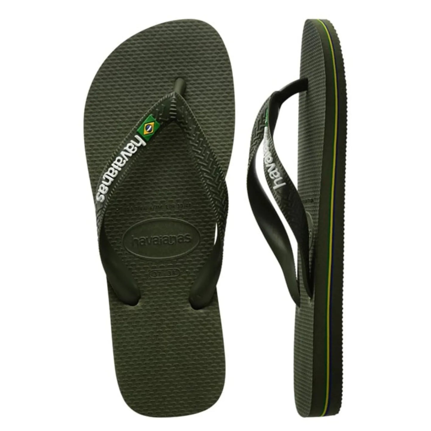 Hawaianas Brasil Logo Ανδρική Σαγιονάρα 4110850-5983 Olive