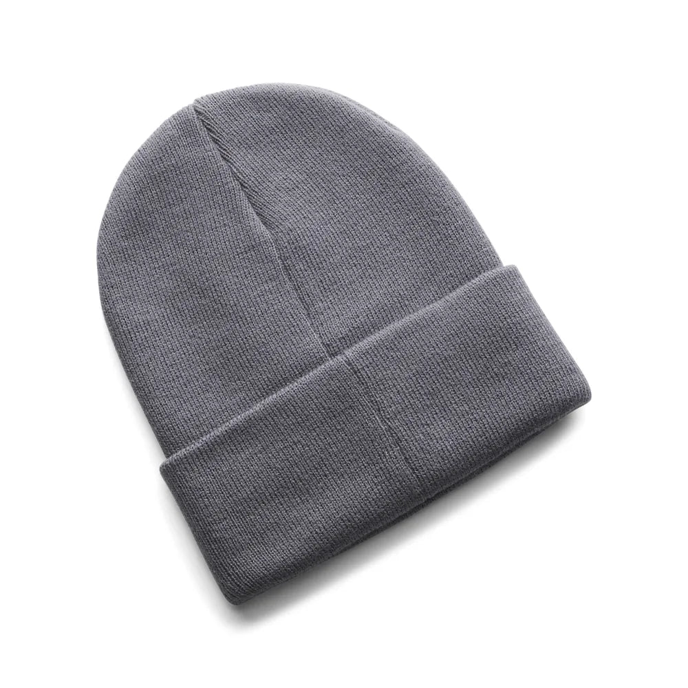 Under Armour Halftime Cuff Beanie Γκρι – Πίσω όψη σκούφου με διπλό ρεβέρ και καθαρό τελείωμα