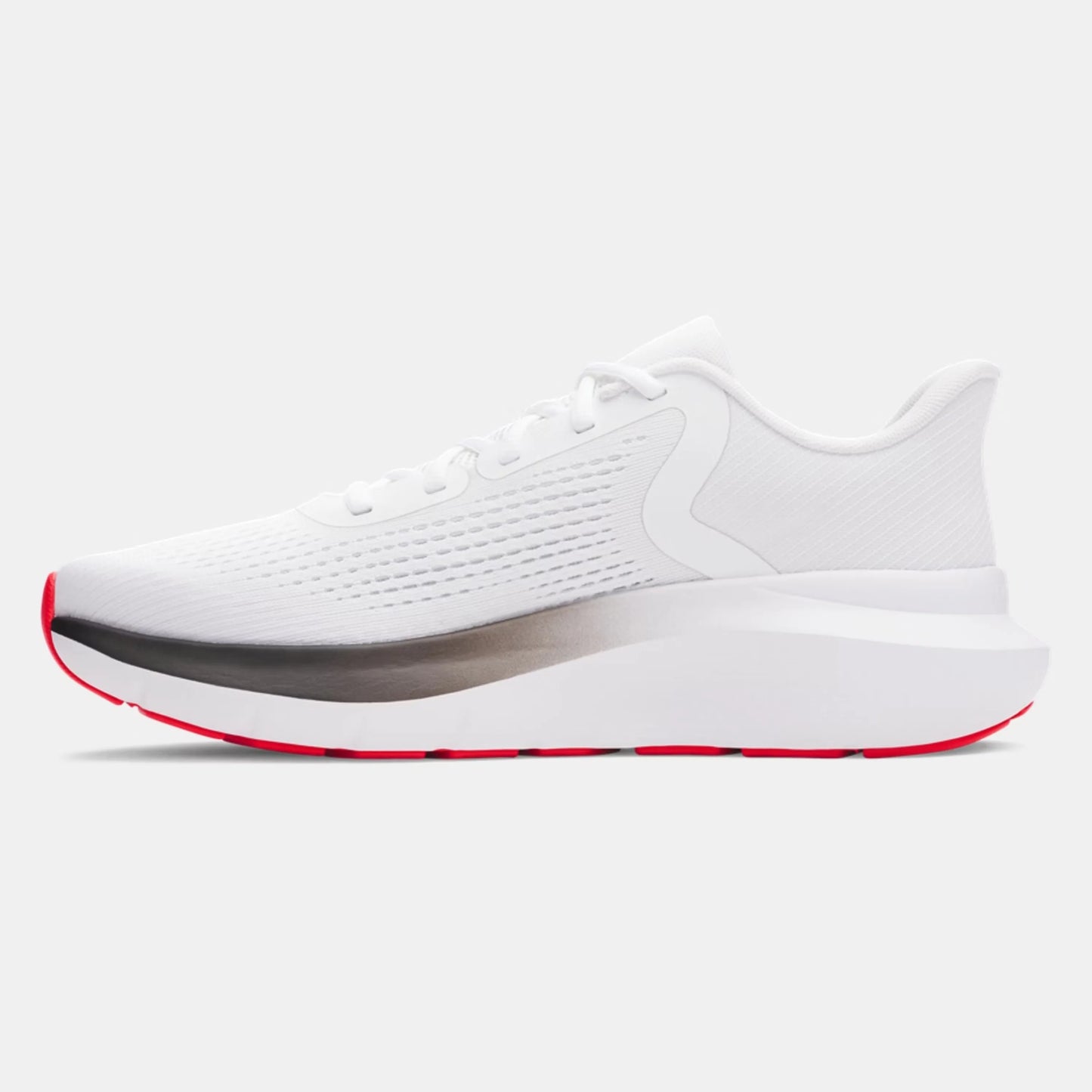 Ανδρικό αθλητικό παπούτσι Under Armour UA Charged Rogue 5 σε λευκό με κόκκινες λεπτομέρειες, Εσωτερική λήψη
