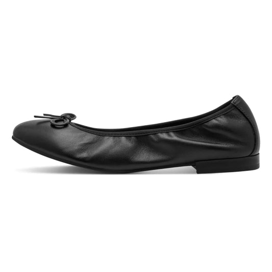 Tamaris 1-22116-41-001 Black γυναικείες μπαλαρίνες πλάγια έξω