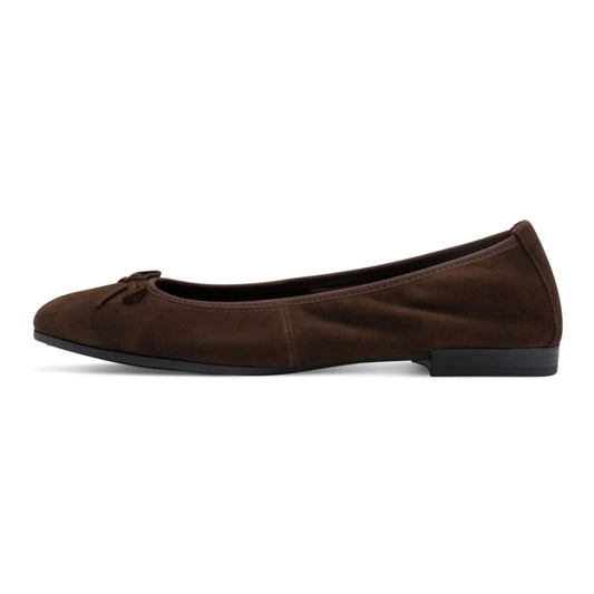 Tamaris 1-22116-41-347 Mocca Suede γυναικείες μπαλαρίνες πλάγια έξω
