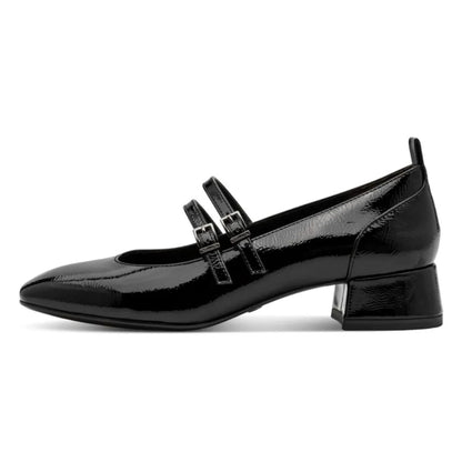 Tamaris 1-22318-43-007 Black Patent πλάγια έξω