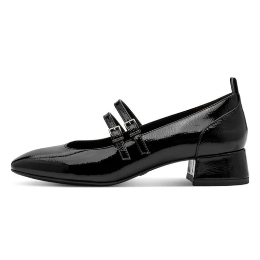 Tamaris 1-22318-43-007 Black Patent πλάγια έξω