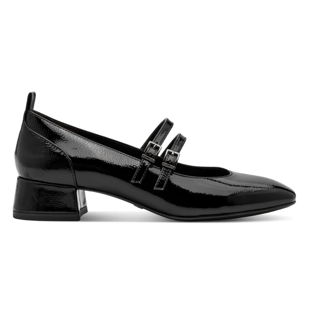 Tamaris 1-22318-43-007 Black Patent πλάγια έξω