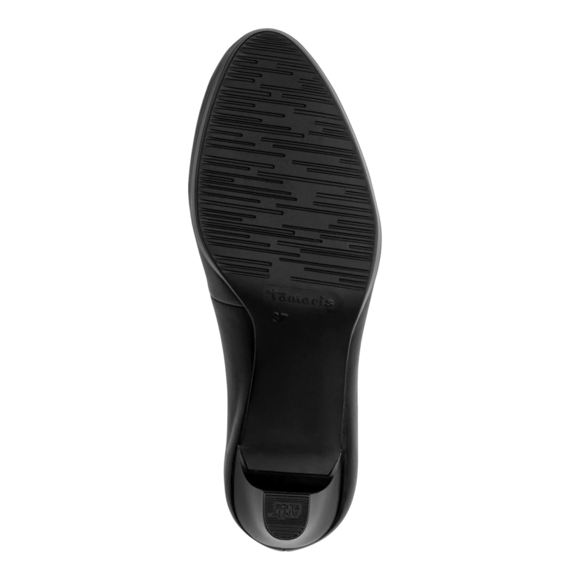 Tamaris 1-22410-41-001 Black γυναικείες γόβες κάτω όψη σόλας