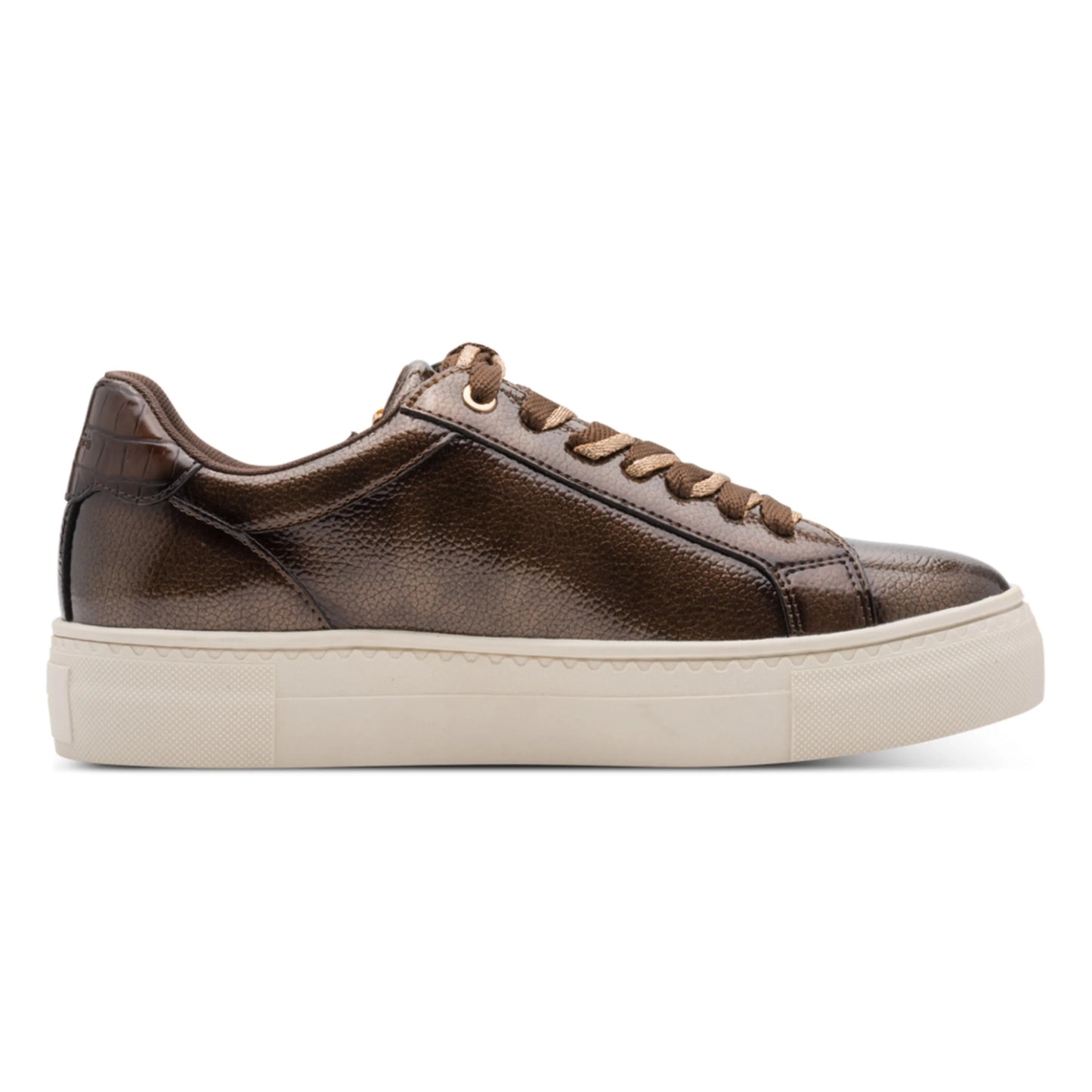 Tamaris 1-23313-41-359 Brown Patent γυναικεία sneakers πλάγια μέσα