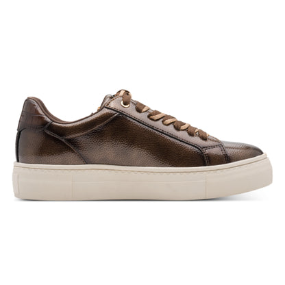 Tamaris 1-23313-41-359 Brown Patent γυναικεία sneakers πλάγια μέσα