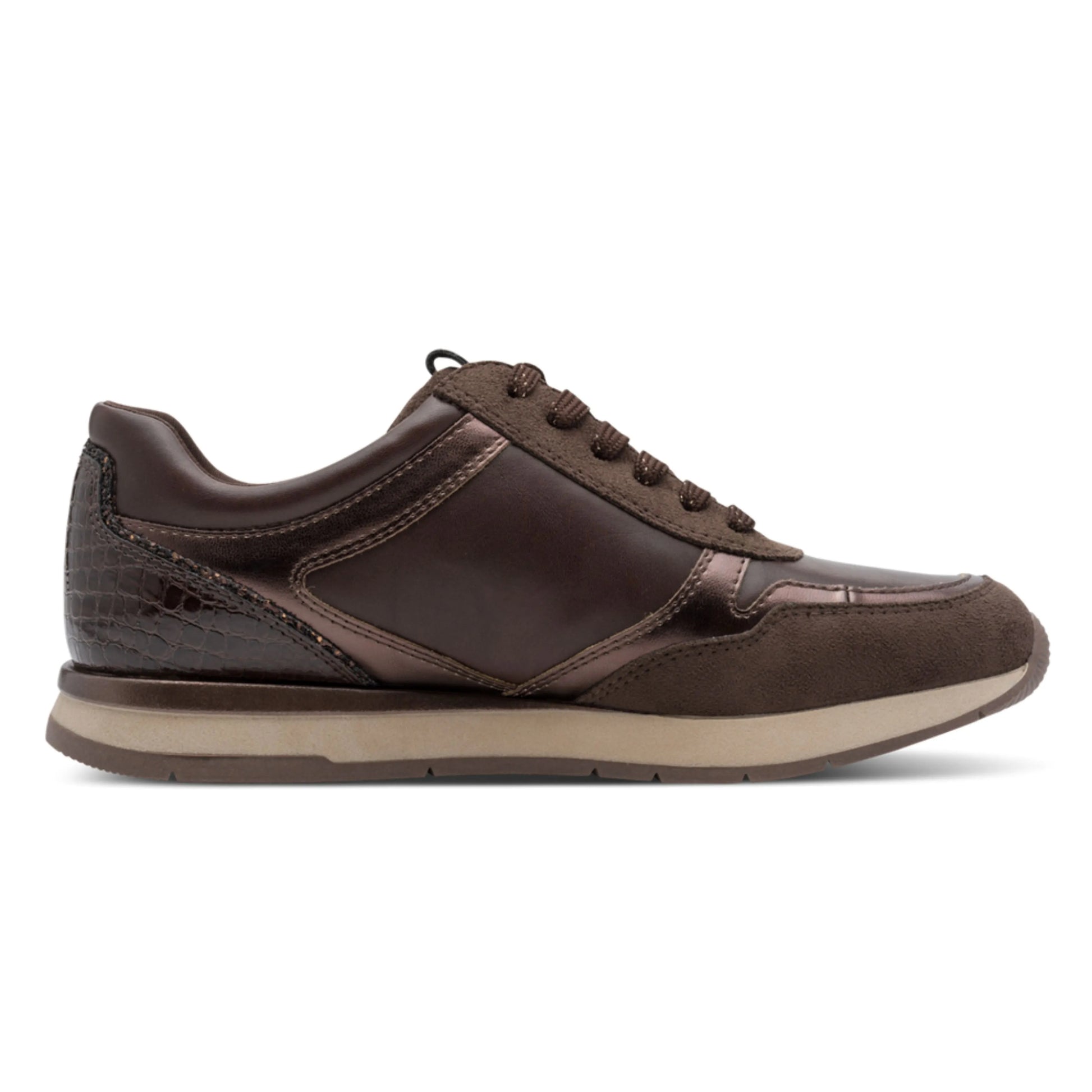 Tamaris 1-23613-46-303 Mocca Comb γυναικεία sneakers πλάγια μέσα