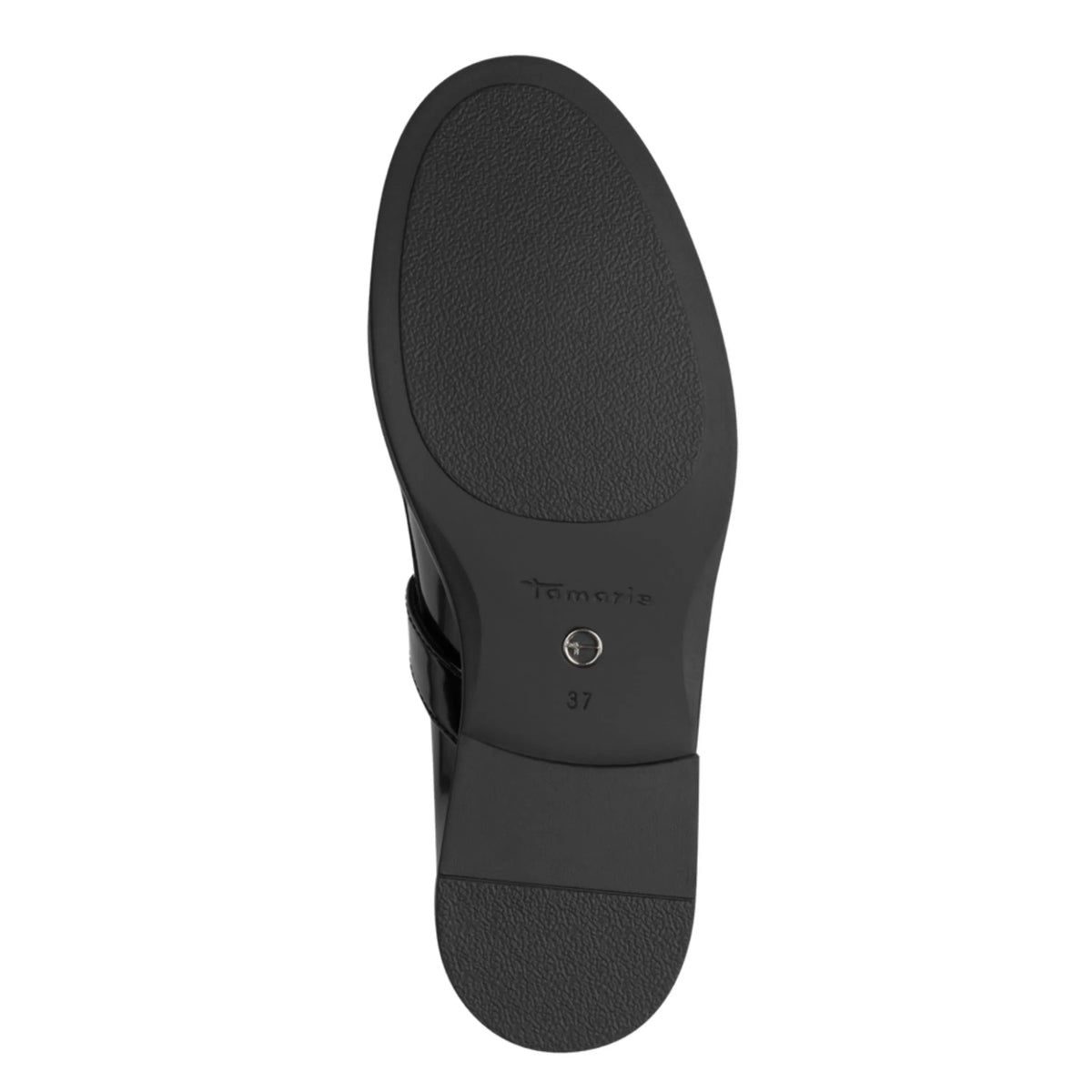 Tamaris 1-24253-47-001 Black γυναικεία μοκασίνια κάτω όψη σόλας