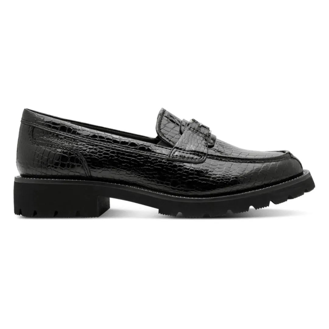 Tamaris 1-24651-47-028 Black Croco πλάγια έξω