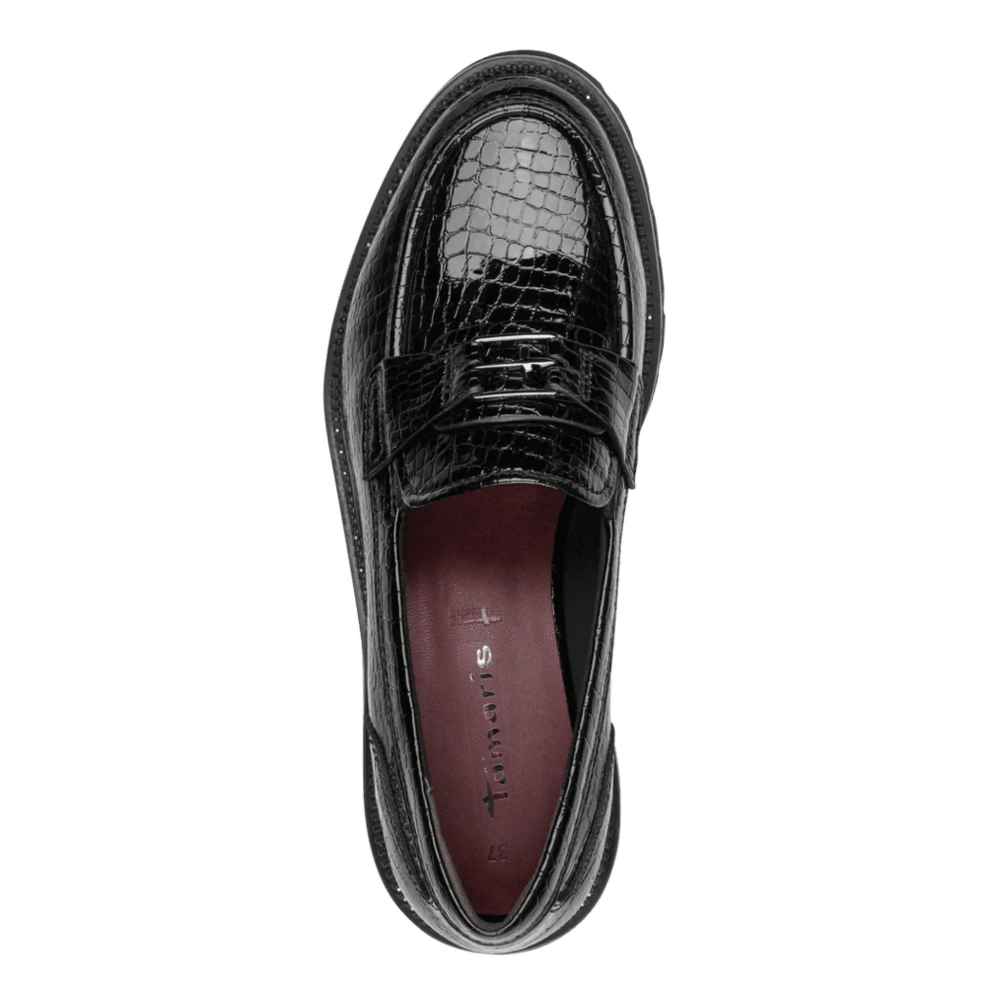 Tamaris 1-24651-47-028 Black Croco πάνω όψη
