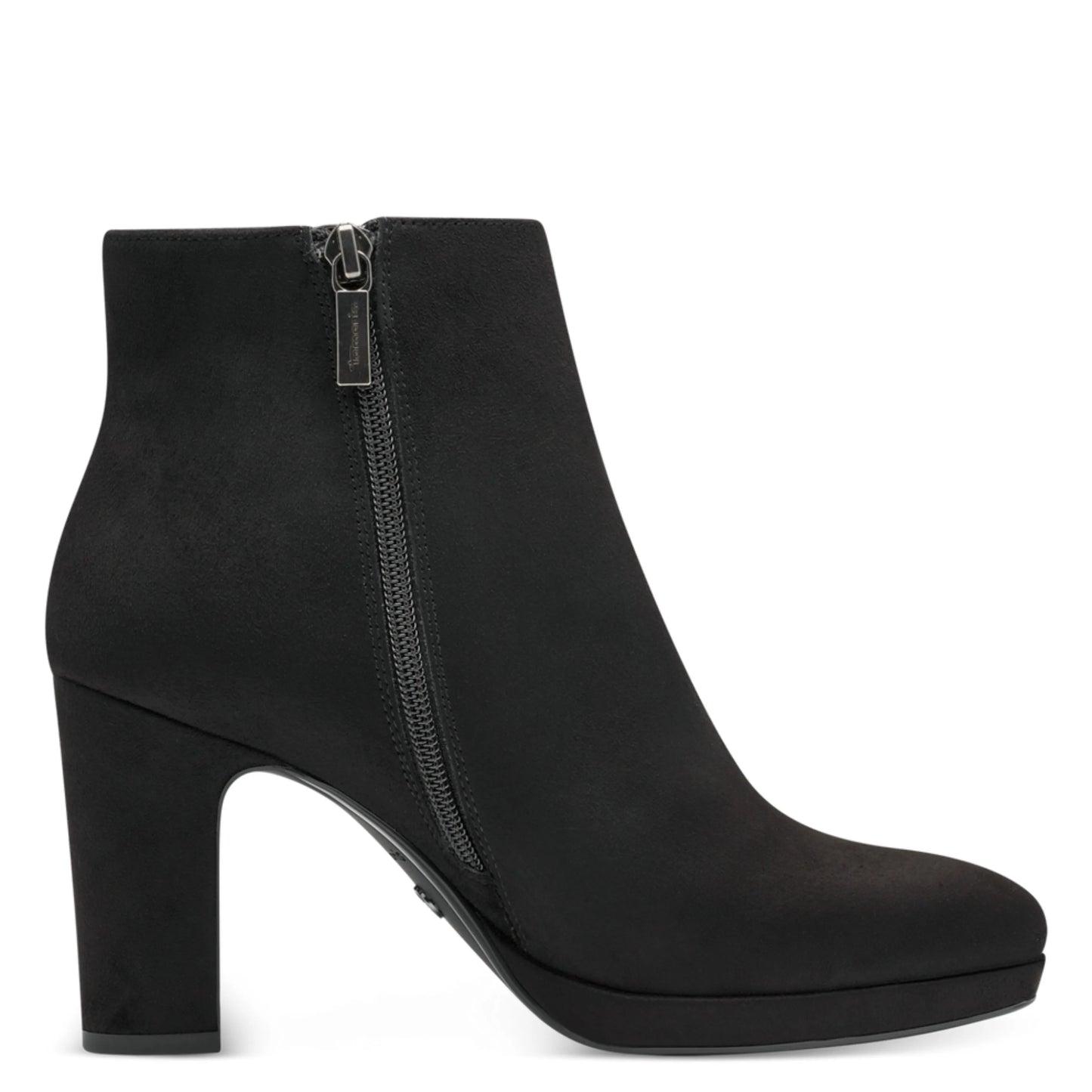 Tamaris 1-25062-41-001 Black γυναικεία μποτάκια πλάγια μέσα