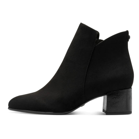 Tamaris 1-25354-43-098 Black Comb γυναικεία μποτάκια πλάγια έξω