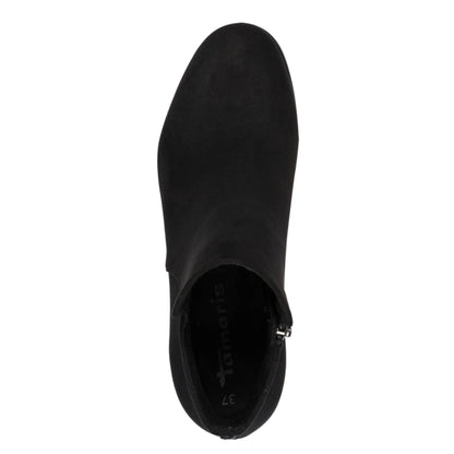 Tamaris 1-25354-43-098 Black Comb γυναικεία μποτάκια πάνω όψη