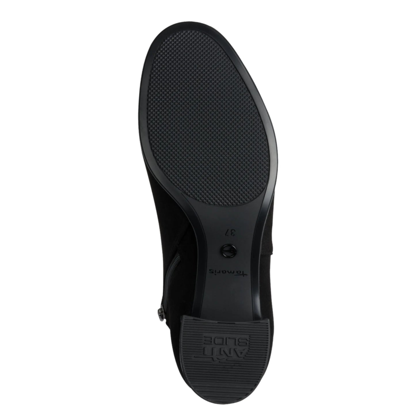 Tamaris 1-25354-43-098 Black Comb γυναικεία μποτάκια κάτω όψη σόλας