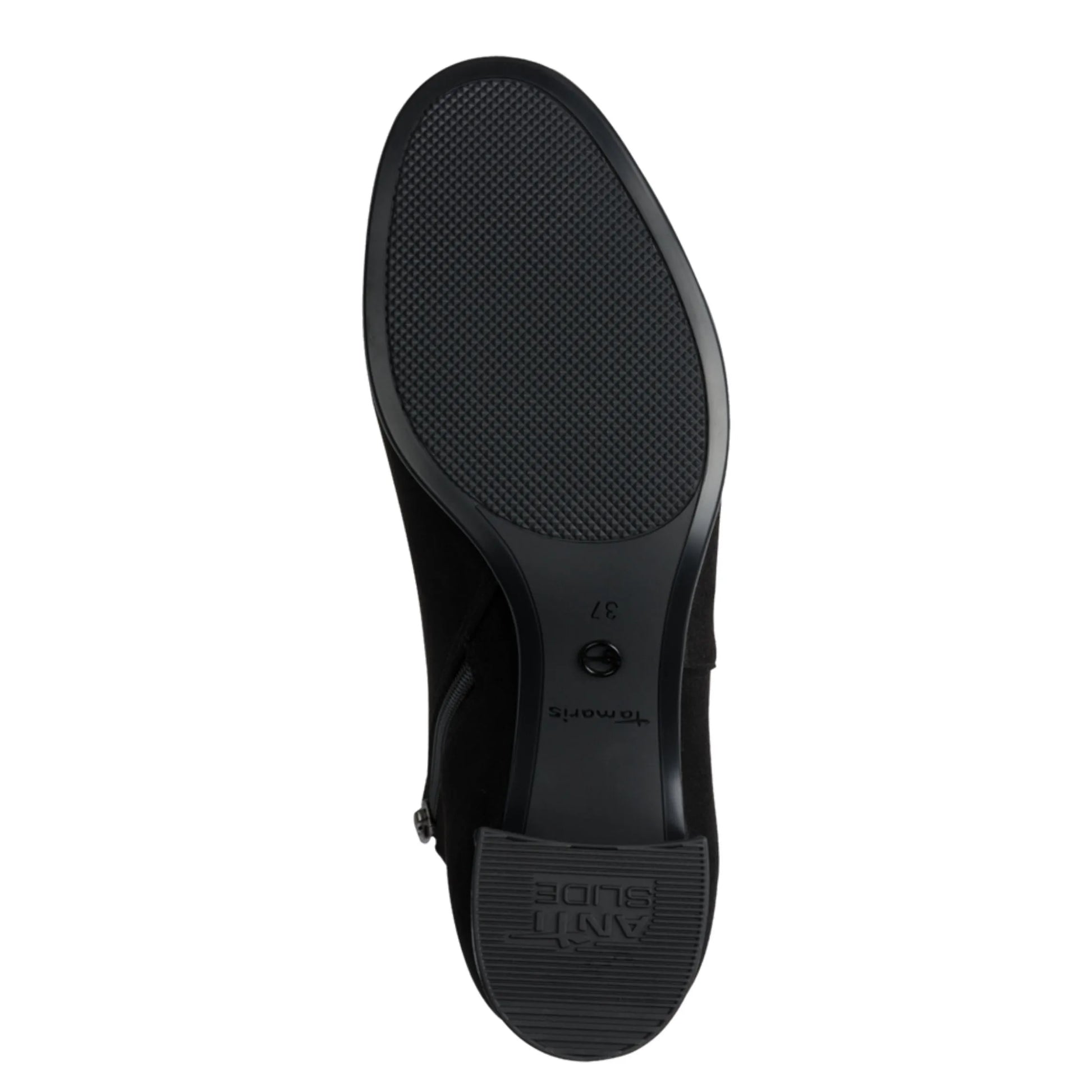 Tamaris 1-25354-43-098 Black Comb γυναικεία μποτάκια κάτω όψη σόλας