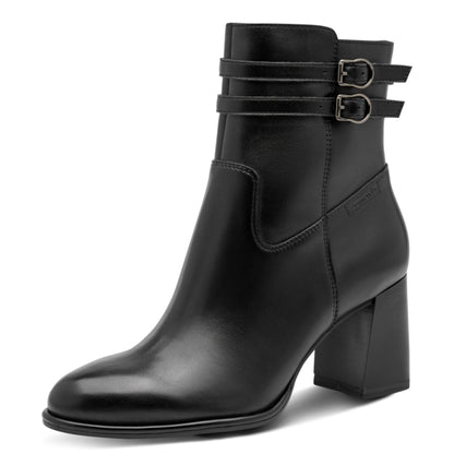 Tamaris 1-25390-47-001 Black γυναικεία μποτάκια 3/4 έξω