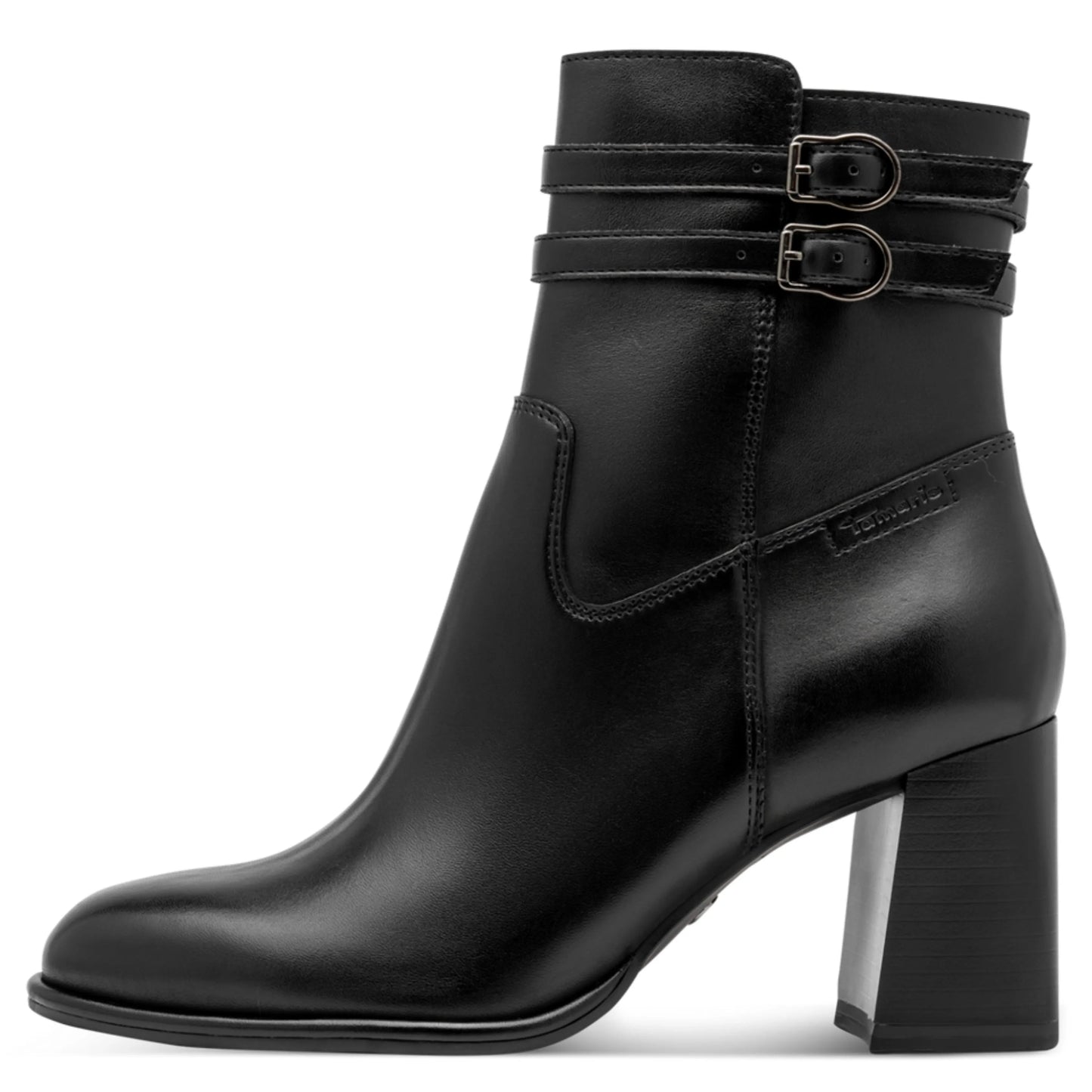 Tamaris 1-25390-47-001 Black γυναικεία μποτάκια πλάγια έξω
