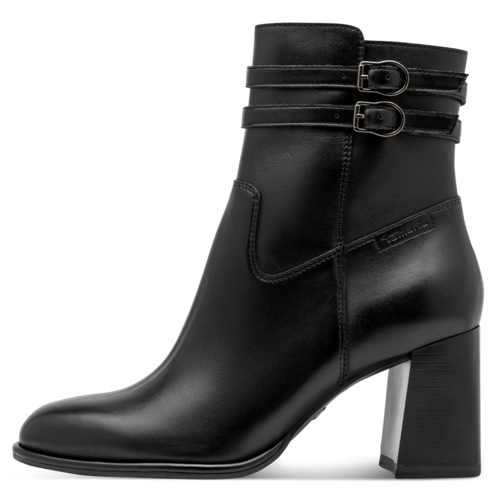 Tamaris 1-25390-47-001 Black γυναικεία μποτάκια πλάγια έξω