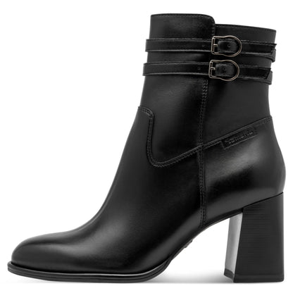 Tamaris 1-25390-47-001 Black γυναικεία μποτάκια πλάγια έξω