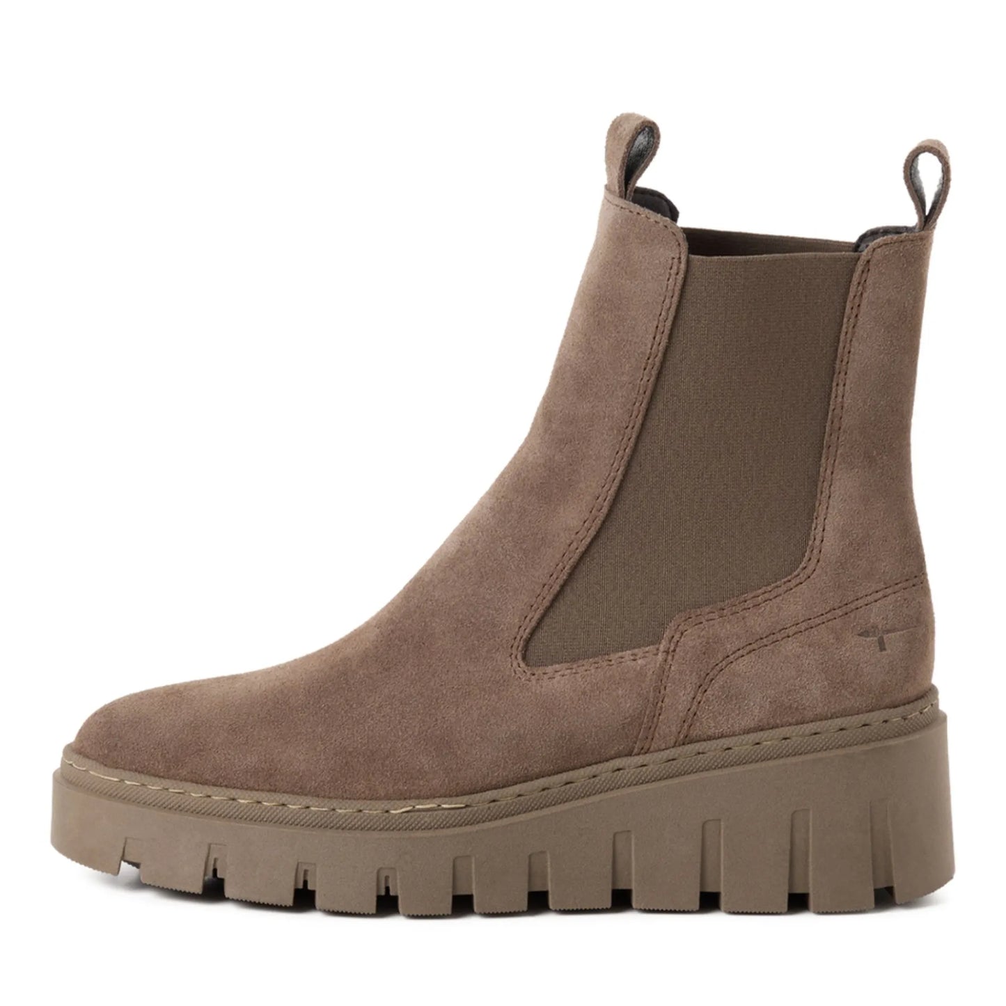 Tamaris 1-25489-45-341 Taupe γυναικεία μποτάκια πλάγια έξω