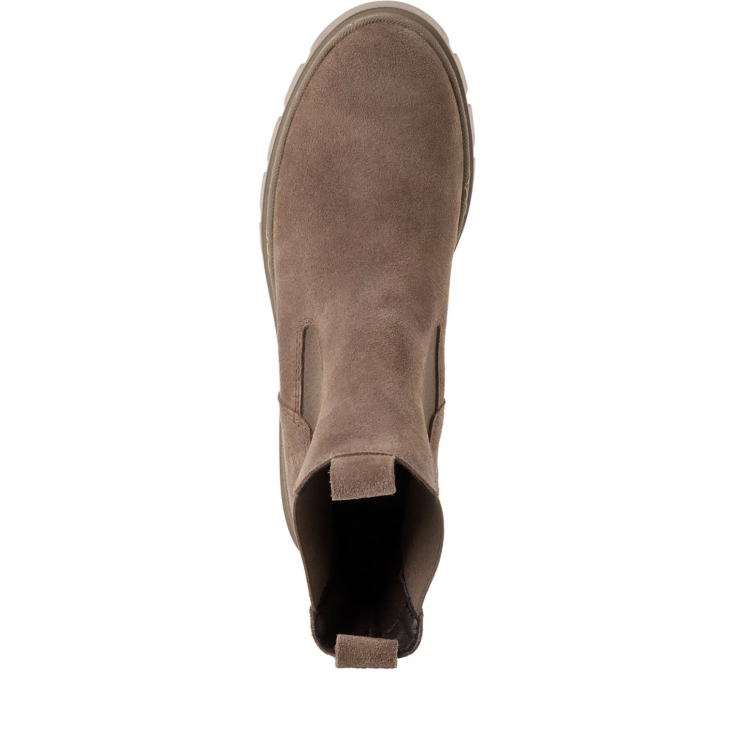 Tamaris 1-25489-45-341 Taupe γυναικεία μποτάκια πάνω όψη