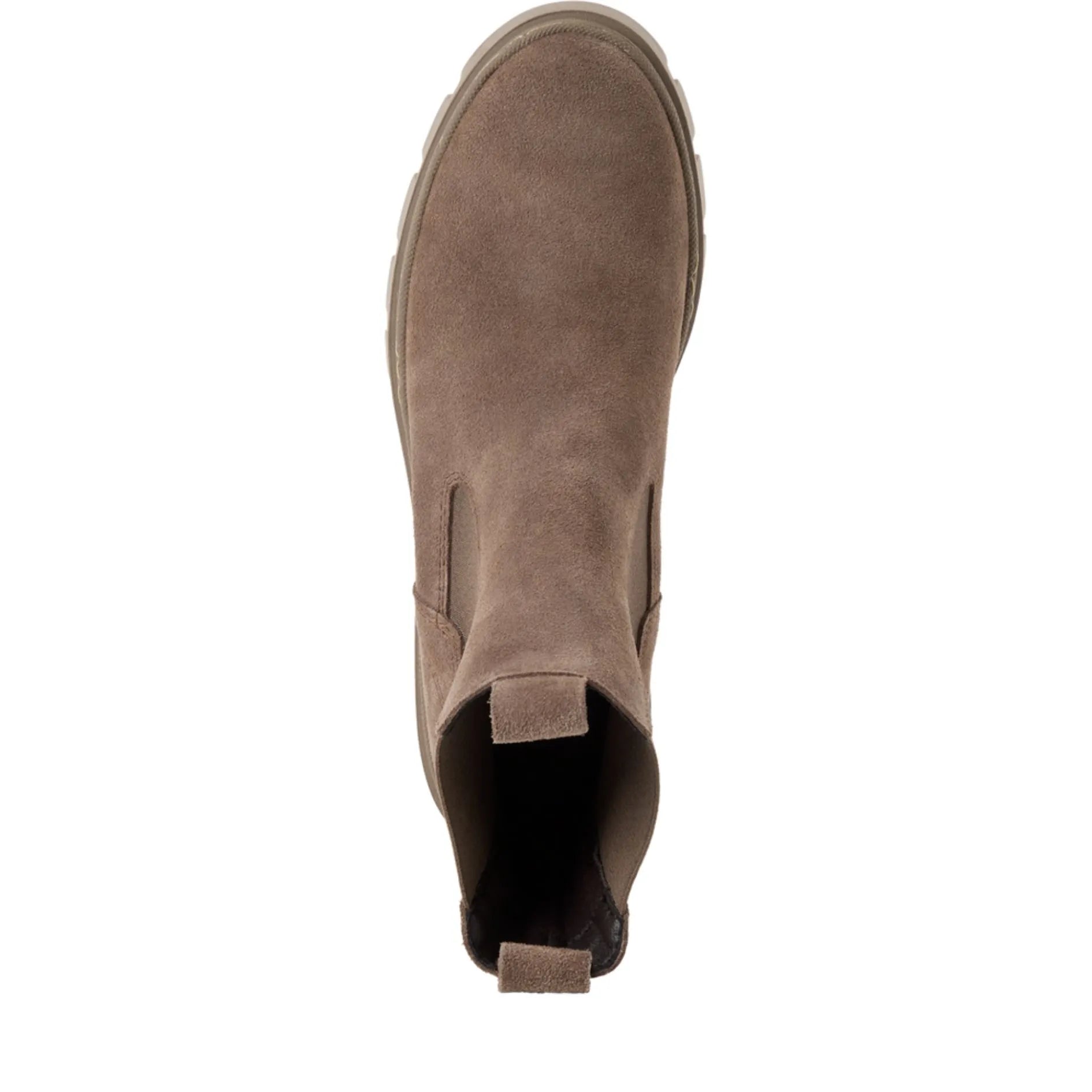 Tamaris 1-25489-45-341 Taupe γυναικεία μποτάκια πάνω όψη