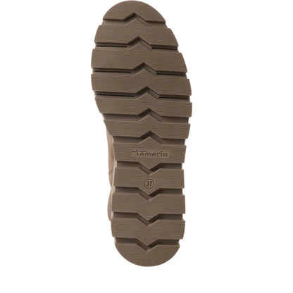 Tamaris 1-25489-45-341 Taupe γυναικεία μποτάκια κάτω όψη σόλας