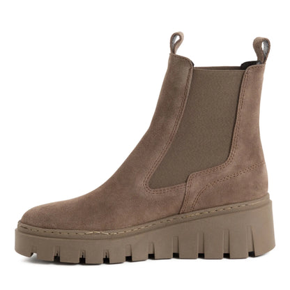 Tamaris 1-25489-45-341 Taupe γυναικεία μποτάκια πλάγια μέσα