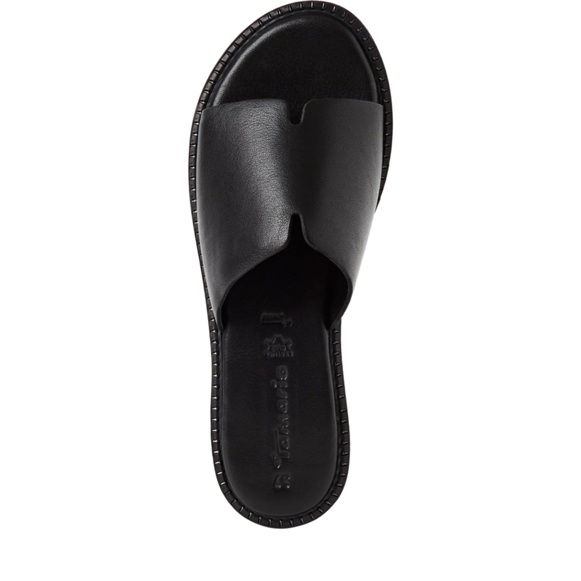 Tamaris 1-27135-42-001 Black γυναικείες παντόφλες πάνω όψη