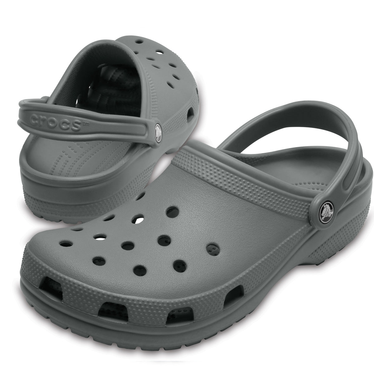 Crocs Classic Clog Ανατομικό Unisex Σαμπό Γκρι 0DA