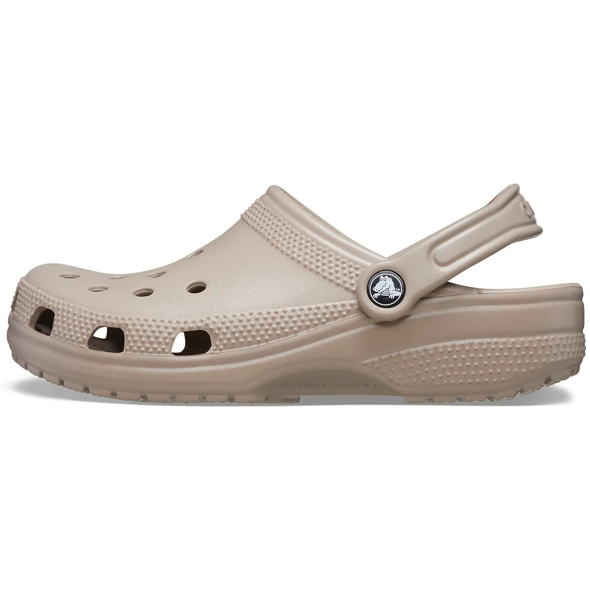 crocs classic clog πλάγια όψη εξωτερική πλευρά no2, taupe