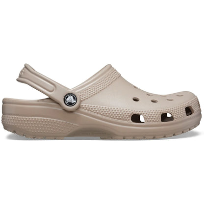 crocs classic clog πλάγια όψη εξωτερική πλευρά, taupe