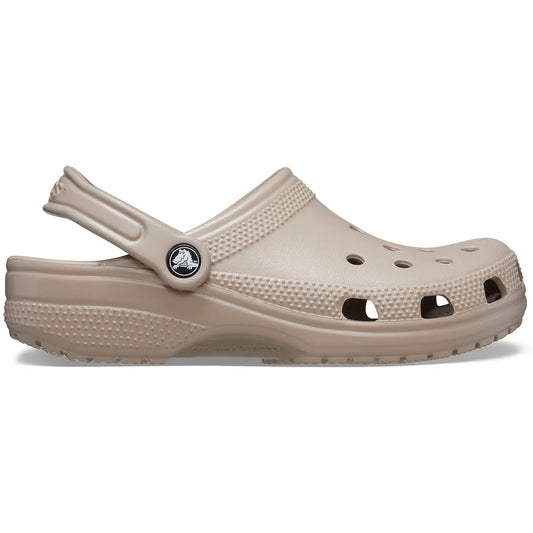 crocs classic clog πλάγια όψη εξωτερική πλευρά, taupe