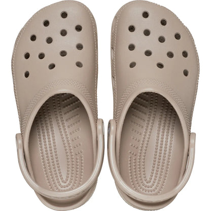 crocs classic clog πάνω όψη ζευγάρι, taupe