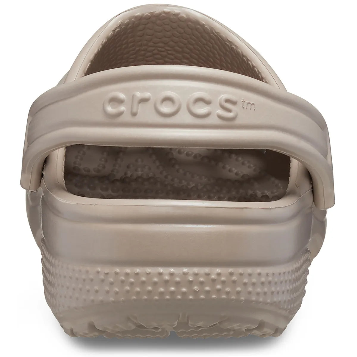 crocs classic clog πίσω όψη ζευγάρι,  taupe