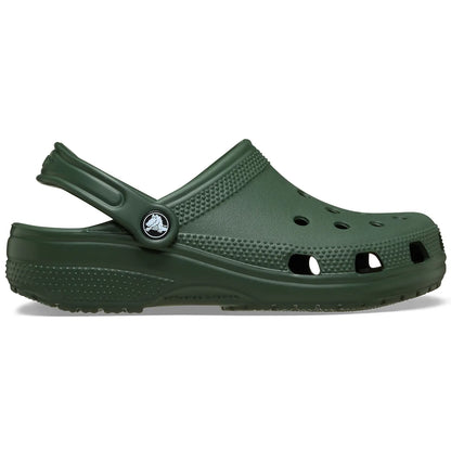 crocs classic clog πλάγια όψη εξωτερική πλευρά, πράσινο χρώμα