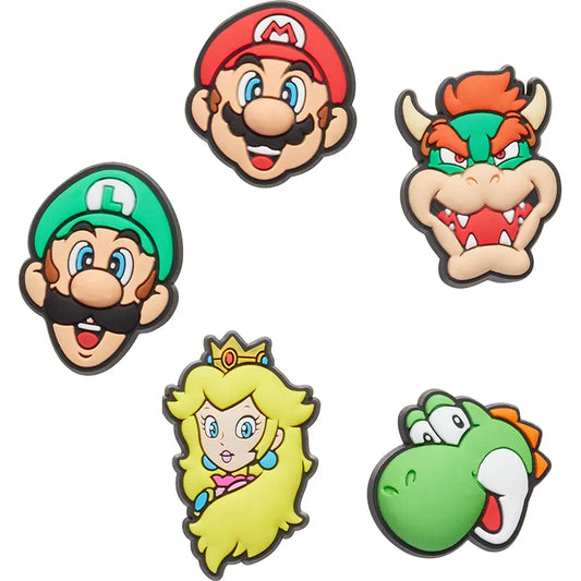 crocs jibbitz super mario 5 pack crocs αξεσουάρ πάνω όψη