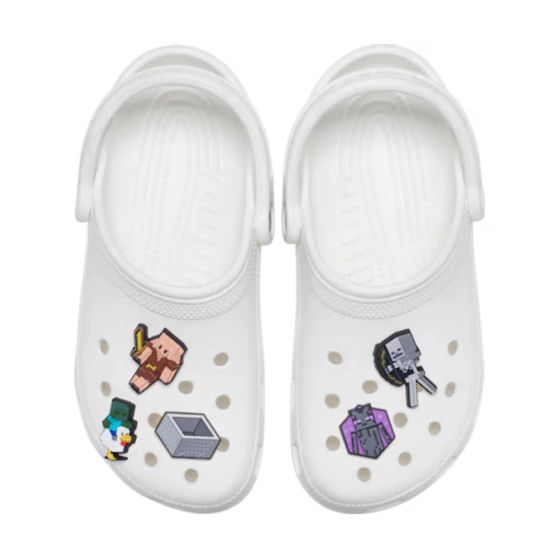 crocs jibbitz minecraft 5 pack σε clog τοποθέτηση