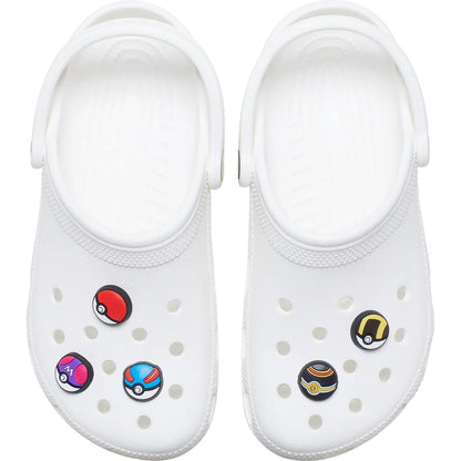 crocs jibbitz poke ball 5 pack σε clog τοποθέτηση