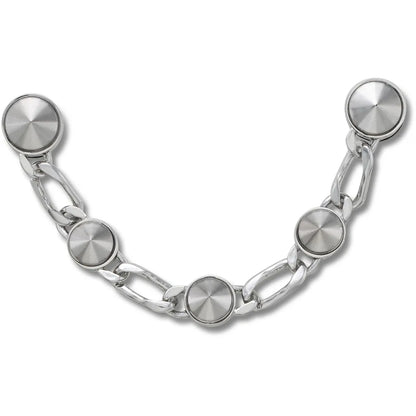 Crocs Jibbitz Silver Luxe Studded Chain Μεταλλικό Αξεσουάρ